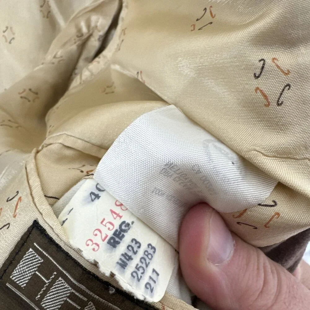 Vintage Henley‎ Men 40 Blazer Supreme Suede Faux 70s Brown Sports Coat